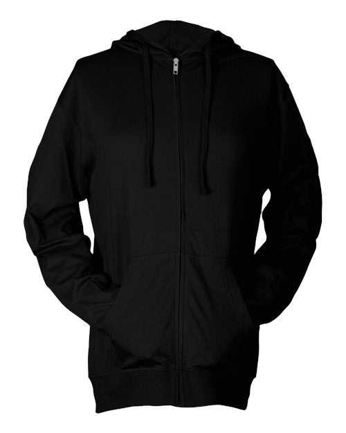 Tultex Unisex Beach Full-Zip Hooded Long Sleeve T-Shirt Tultex