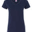 LAT Women's V-Neck Fine Jersey Tee LAT