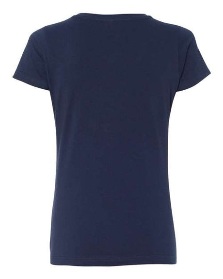 LAT Women's V-Neck Fine Jersey Tee LAT
