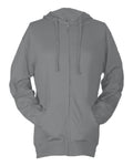 Tultex Unisex Beach Full-Zip Hooded Long Sleeve T-Shirt Tultex