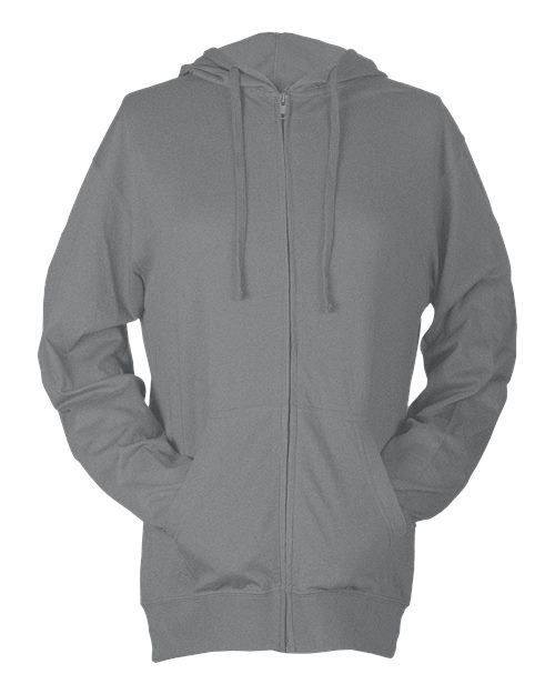 Tultex Unisex Beach Full-Zip Hooded Long Sleeve T-Shirt Tultex