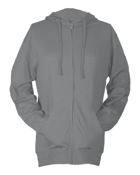Tultex Unisex Beach Full-Zip Hooded Long Sleeve T-Shirt Tultex