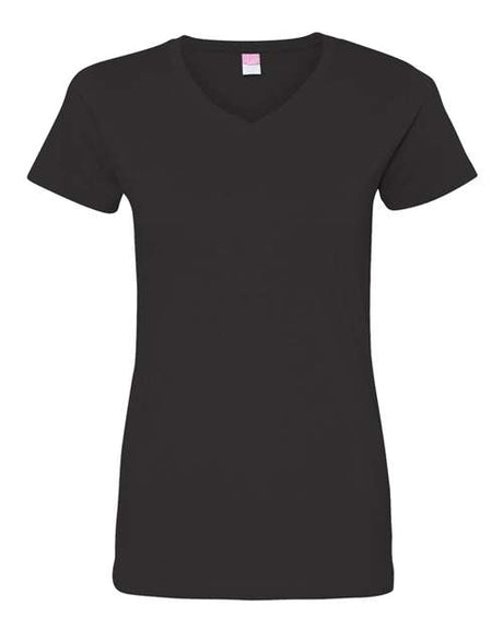 LAT Women's V-Neck Fine Jersey Tee LAT