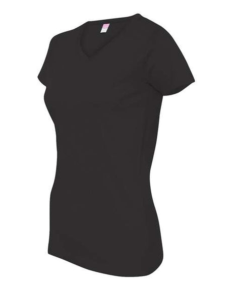 LAT Women's V-Neck Fine Jersey Tee LAT