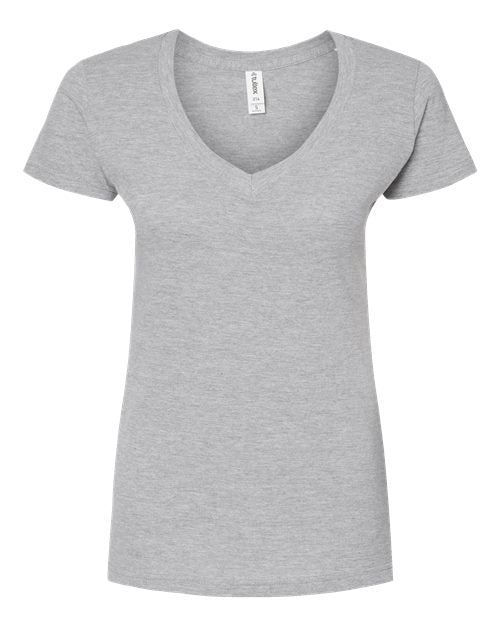 Tultex Women's Slim Fit Fine Jersey V-Neck T-Shirt Tultex