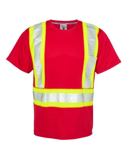Kishigo Men's EV Series® Enhanced Visibility Contrast Pocket T-Shirt Kishigo