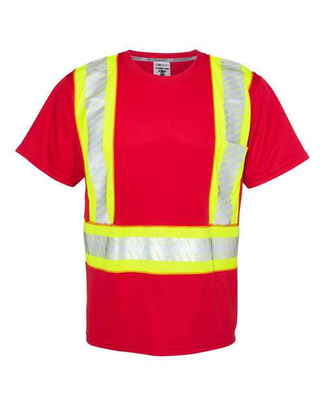 Kishigo Men's EV Series® Enhanced Visibility Contrast Pocket T-Shirt Kishigo