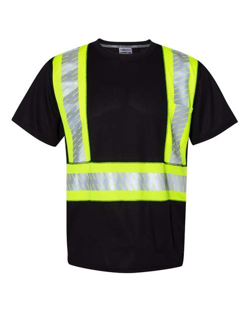 Kishigo Men's EV Series® Enhanced Visibility Contrast Pocket T-Shirt Kishigo