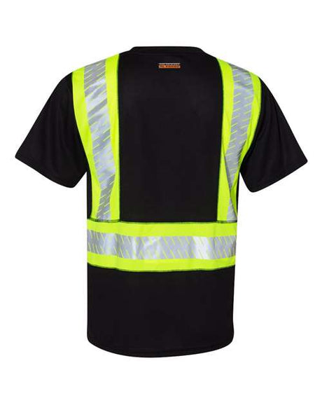 Kishigo Men's EV Series® Enhanced Visibility Contrast Pocket T-Shirt Kishigo