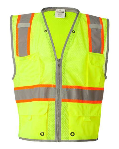 Kishigo Men's Premium Brilliant Series Heavy-Duty Class 2 Vest Kishigo