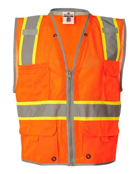 Kishigo Men's Premium Brilliant Series Heavy-Duty Class 2 Vest Kishigo