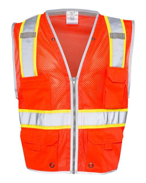 Kishigo Men's Premium Brilliant Series Heavy-Duty Class 2 Vest Kishigo