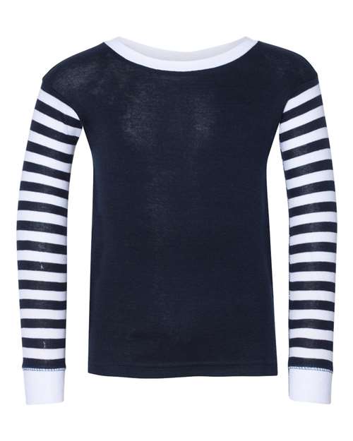 Rabbit Skins Toddler's Baby Rib Long Sleeve Pajama Top Rabbit Skins