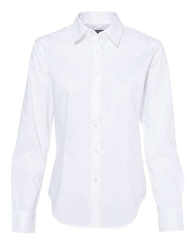 Van Heusen Women's Cotton/Poly Solid Point Collar Shirt