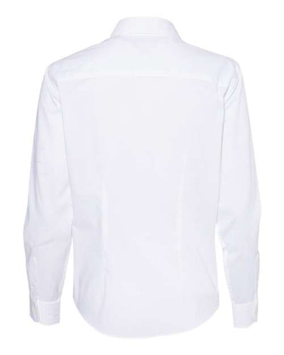 Van Heusen Women's Cotton/Poly Solid Point Collar Shirt