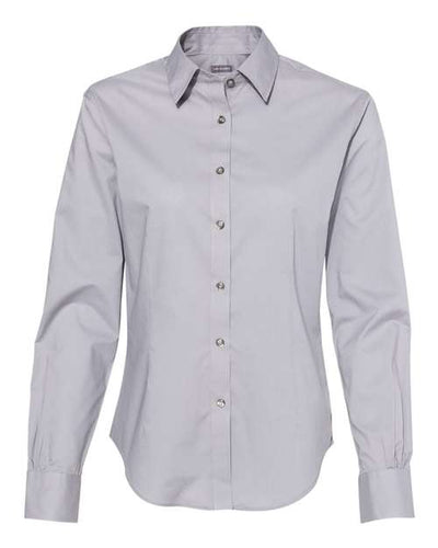 Van Heusen Women's Cotton/Poly Solid Point Collar Shirt