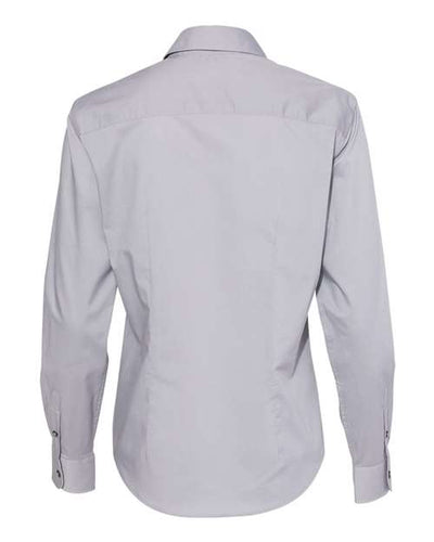 Van Heusen Women's Cotton/Poly Solid Point Collar Shirt