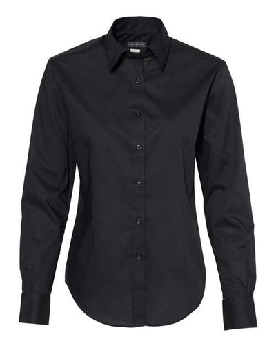 Van Heusen Women's Cotton/Poly Solid Point Collar Shirt