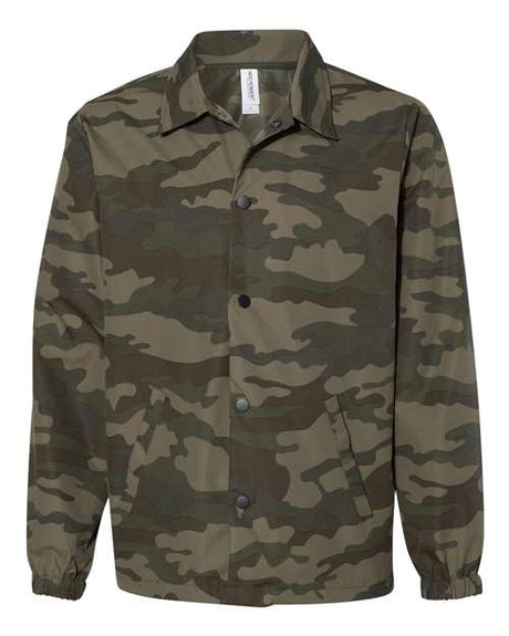 Independent Trading Co. Men's Water-Resistant Windbreaker Coach's Jacket Independent Trading Co.