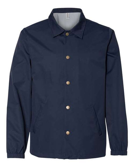 Independent Trading Co. Men's Water-Resistant Windbreaker Coach's Jacket Independent Trading Co.
