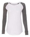 Boxercraft Women Preppy Patch Slub Long Sleeve T-Shirt Boxercraft