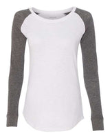 Boxercraft Women Preppy Patch Slub Long Sleeve T-Shirt Boxercraft