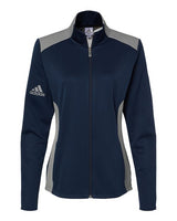 Adidas Women's Textured Mixed Media Full-Zip Jacket Adidas