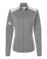 Adidas Women's Textured Mixed Media Full-Zip Jacket Adidas