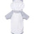 Rabbit Skins Fine Jersey Infant Short Sleeve Raglan Bodysuit with Hood & Ears Rabbit Skins
