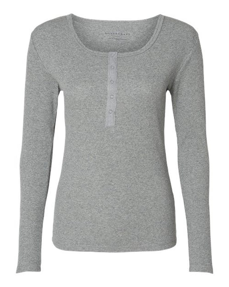 Boxercraft Women's Harper Long Sleeve Henley Boxercraft