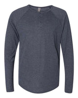 Next Level Men's Triblend Long Sleeve Henley Next Level Apparel