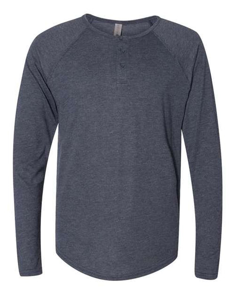 Next Level Men's Triblend Long Sleeve Henley Next Level Apparel
