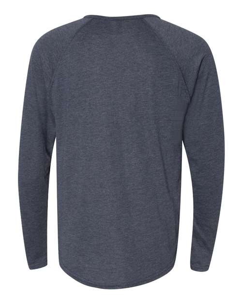 Next Level Men's Triblend Long Sleeve Henley Next Level Apparel