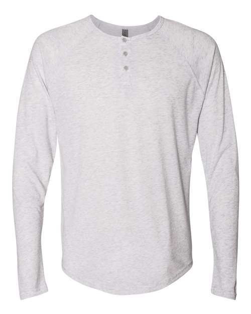 Next Level Men's Triblend Long Sleeve Henley Next Level Apparel