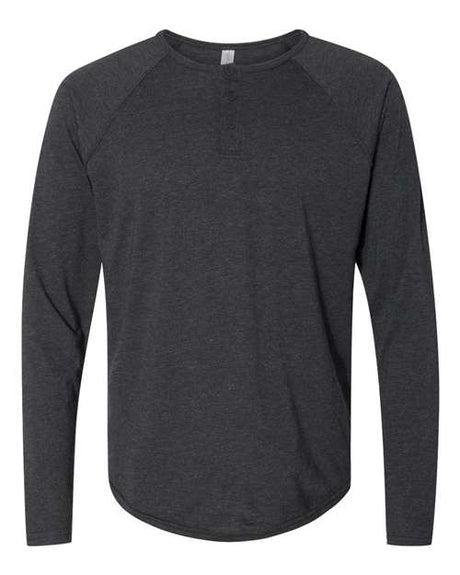 Next Level Men's Triblend Long Sleeve Henley Next Level Apparel