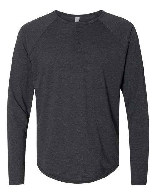 Next Level Men's Triblend Long Sleeve Henley Next Level Apparel