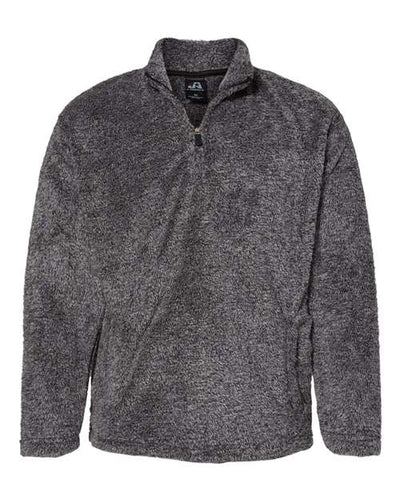 J. America Men's Boundary Shag Frosty Sherpa Quarter-Zip Pullover