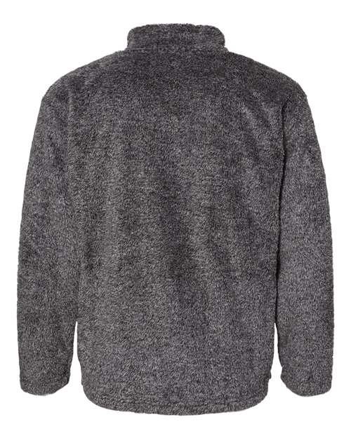 J. America Men's Boundary Shag Frosty Sherpa Quarter-Zip Pullover J. America