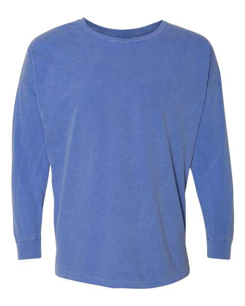 Comfort Colors Unisex Garment-Dyed Drop-Shoulder Long Sleeve T-Shirt