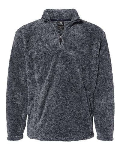 J. America Men's Boundary Shag Frosty Sherpa Quarter-Zip Pullover