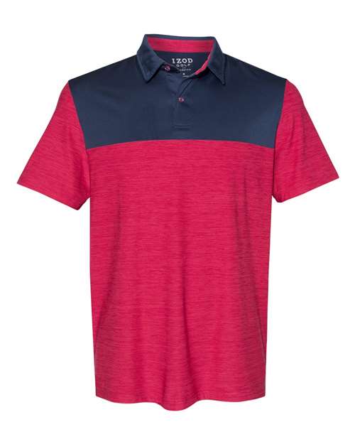 IZOD Men's Colorblocked Space-Dyed Polo IZOD