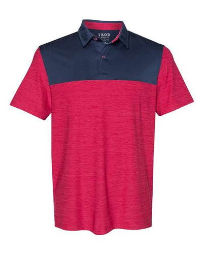IZOD Men's Colorblocked Space-Dyed Polo
