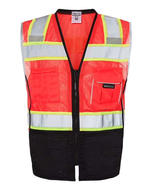 Kishigo Premium Black Series® Black Bottom Class 2 Vest Kishigo