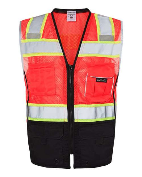 Kishigo Premium Black Series® Black Bottom Class 2 Vest Kishigo