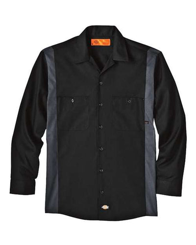 Dickies Men's Industrial Color Blocked Long Sleeve Shirt