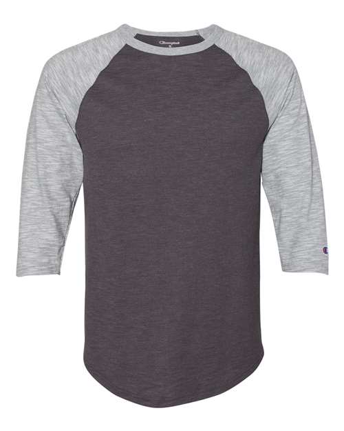 Champion Men's Premium Fashion Raglan Three-Quarter Sleeve Baseball T-Shirt Champion