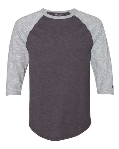 Champion Men's Premium Fashion Raglan Three-Quarter Sleeve Baseball T-Shirt
