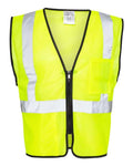 Kishigo Men's Double-Pocket Zippered Economy Class 2 Vest Kishigo