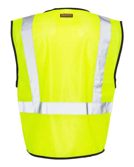 Kishigo Men's Double-Pocket Zippered Economy Class 2 Vest Kishigo