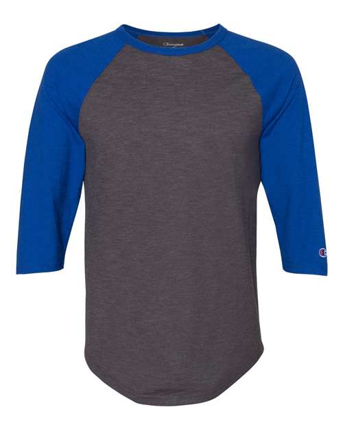 Champion Men's Premium Fashion Raglan Three-Quarter Sleeve Baseball T-Shirt Champion